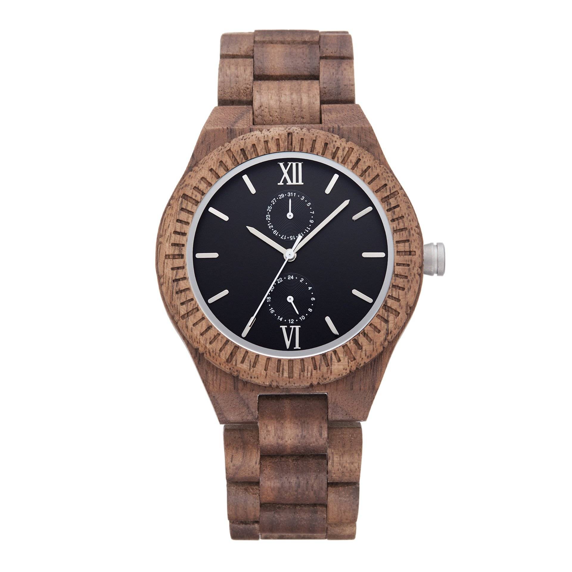 Men's Multifunctional Wooden Watch Sandalwood Quartz Wooden Watch