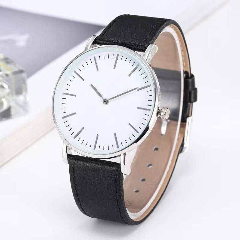 Simple Casual Scale Two-Hand Quartz Watch Classic Men's Watch